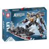 LE YI 81057 non  MÁY BIẾN HÌNH ĐIÊN CUỒNG PHÚC KIẾN CHIẾN HẠM MECHA bộ đồ chơi xếp lắp ráp ghép mô hình Military Army Quân Sự Bộ Đội 706 khối