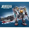 LE YI 81057 non  MÁY BIẾN HÌNH ĐIÊN CUỒNG PHÚC KIẾN CHIẾN HẠM MECHA bộ đồ chơi xếp lắp ráp ghép mô hình Military Army Quân Sự Bộ Đội 706 khối