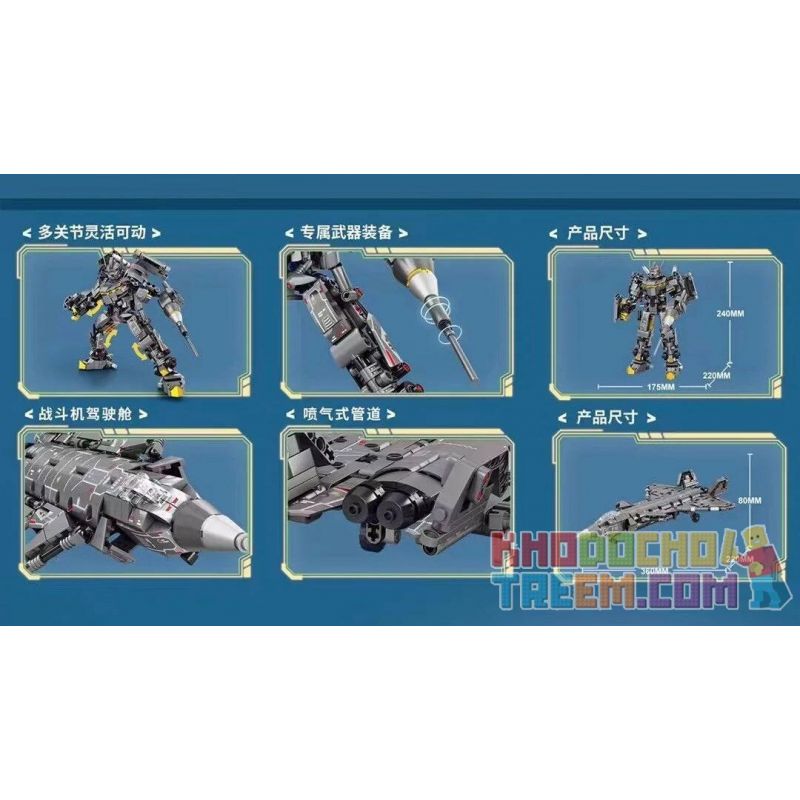 LE YI 81056 non  CƠN SỐT BIẾN HÌNH MÁY MÓC BAY CHIẾN ĐẤU J-20 TRANH bộ đồ chơi xếp lắp ráp ghép mô hình Military Army Quân Sự Bộ Đội 668 khối