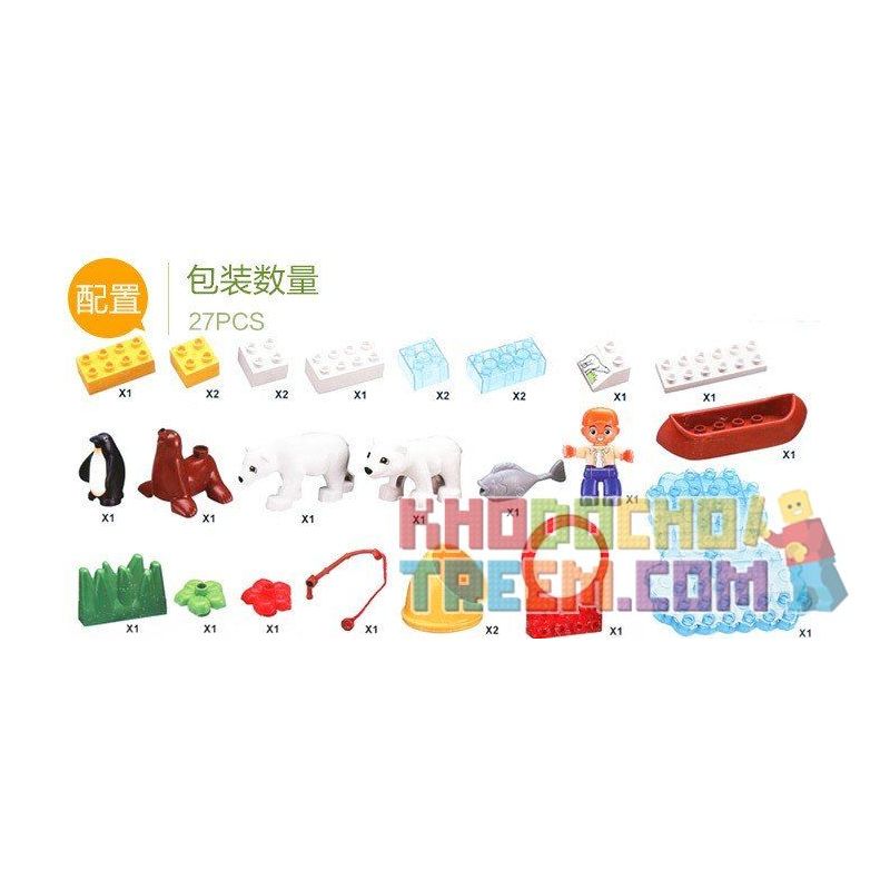 HYSTOYS HONGYUANSHENG AOLEDUOTOYS HG-1457 1457 HG1457 Xếp hình kiểu    Polar Zoo Vườn Thú Bắc Cực Nhỏ 27 khối HYSTOYS HONGYUANSHENG AOLEDUOTOYS HG-1457 1457 HG1457 Xếp hình kiểu    Polar Zoo Vườn Thú Bắc Cực Nhỏ 27 khối