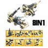 JIESTAR 23079 non  MÔ HÌNH TRẬN CHIẾN LỞM CHỞM 16 bộ đồ chơi xếp lắp ráp ghép mô hình Military Army Quân Sự Bộ Đội 455 khối