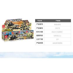 JIESTAR 23079 non  MÔ HÌNH TRẬN CHIẾN LỞM CHỞM 16 bộ đồ chơi xếp lắp ráp ghép mô hình Military Army Quân Sự Bộ Đội 455 khối