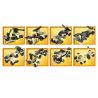 JIESTAR 23079 non  MÔ HÌNH TRẬN CHIẾN LỞM CHỞM 16 bộ đồ chơi xếp lắp ráp ghép mô hình Military Army Quân Sự Bộ Đội 455 khối