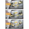 JIESTAR 23079 non  MÔ HÌNH TRẬN CHIẾN LỞM CHỞM 16 bộ đồ chơi xếp lắp ráp ghép mô hình Military Army Quân Sự Bộ Đội 455 khối