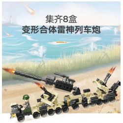 JIESTAR 23079 non  MÔ HÌNH TRẬN CHIẾN LỞM CHỞM 16 bộ đồ chơi xếp lắp ráp ghép mô hình Military Army Quân Sự Bộ Đội 455 khối