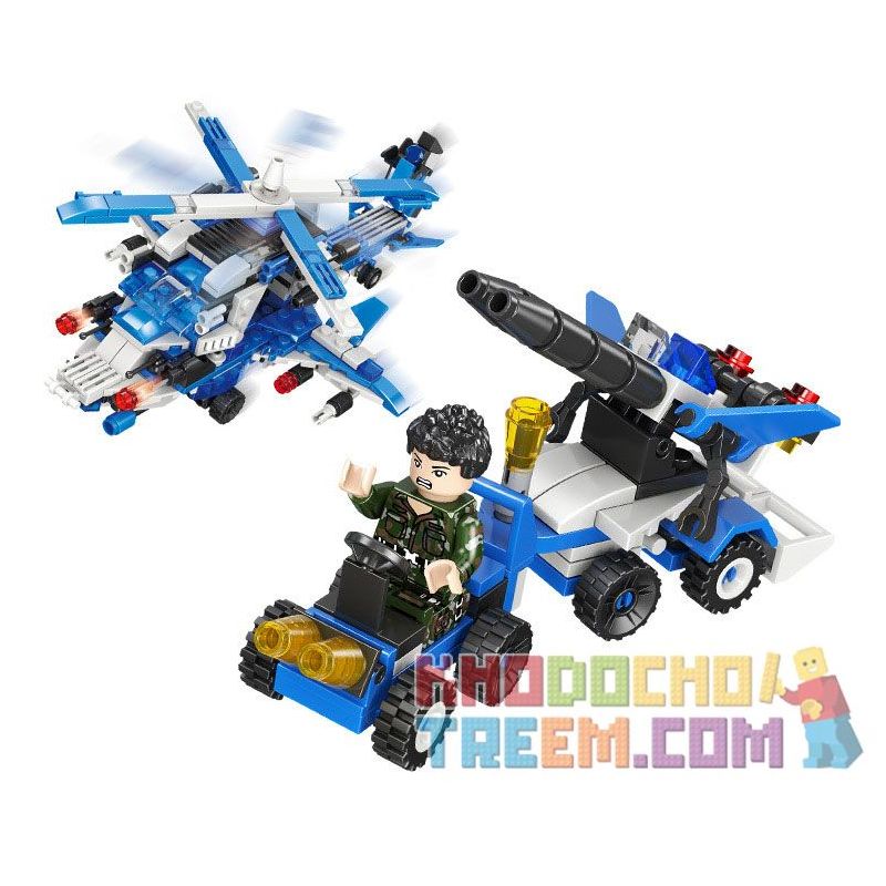 JIESTAR 23080 non Lego MÔ HÌNH CHIẾN TRƯỜNG SẤM SÉT 12 bộ đồ chơi xếp lắp ráp ghép mô hình Military Army Quân Sự Bộ Đội 500 khối