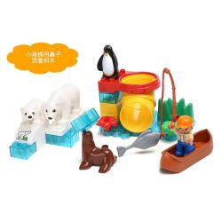 HYSTOYS HONGYUANSHENG AOLEDUOTOYS HG-1457 1457 HG1457 Xếp hình kiểu    Polar Zoo Vườn Thú Bắc Cực Nhỏ 27 khối HYSTOYS HONGYUANSHENG AOLEDUOTOYS HG-1457 1457 HG1457 Xếp hình kiểu    Polar Zoo Vườn Thú Bắc Cực Nhỏ 27 khối