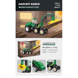 JIESTAR 58059 non  HARVEST FARM 6 MẪU XE PHUN THUỐC TRỪ SÂU MÁY GẶT GỖ KÉO LÂM NGHIỆP CẤY LÚA XÚC bộ đồ chơi xếp lắp ráp ghép mô hình City Thành Phố 475 khối