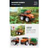JIESTAR 58059 non  HARVEST FARM 6 MẪU XE PHUN THUỐC TRỪ SÂU MÁY GẶT GỖ KÉO LÂM NGHIỆP CẤY LÚA XÚC bộ đồ chơi xếp lắp ráp ghép mô hình City Thành Phố 475 khối