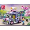 JIESTAR 59234 non  XE BÁN KEM bộ đồ chơi xếp lắp ráp ghép mô hình City DREAM TOWN Thành Phố 191 khối