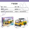 JIESTAR 59233 non  RV BÃI BIỂN bộ đồ chơi xếp lắp ráp ghép mô hình City DREAM TOWN Thành Phố 203 khối