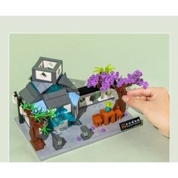 SUZHOU MUSEUM 301058 non  BẢO TÀNG TÔ CHÂU PHÒNG HOA YOURAN bộ đồ chơi xếp lắp ráp ghép mô hình 726 khối