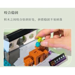 SUZHOU MUSEUM 301058 non  BẢO TÀNG TÔ CHÂU PHÒNG HOA YOURAN bộ đồ chơi xếp lắp ráp ghép mô hình 726 khối