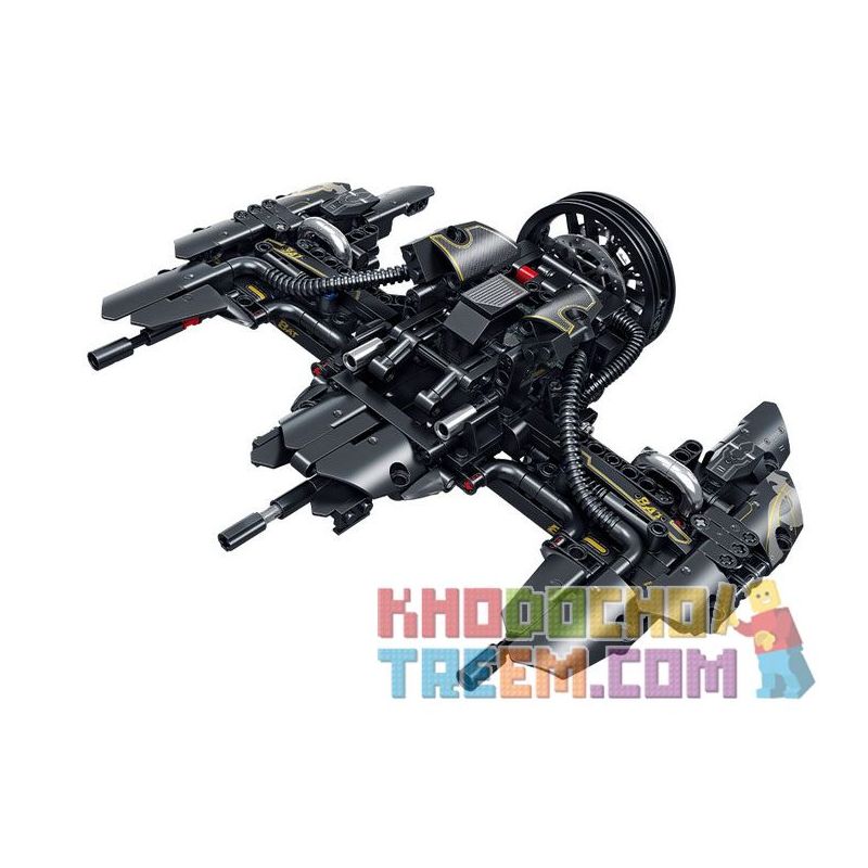 FORANGE FC9305 9305 non  XE MÁY CHIBIANJI BIẾN HÌNH MÀU ĐEN bộ đồ chơi xếp lắp ráp ghép mô hình  ENGINE MORPH Kỹ Thuật Công Nghệ Cao Mô Hình Phương Tiện 571 khối