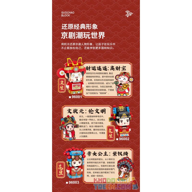 JP 96001 non  THỜI TRANG THƯỢNG GAO CAIBAO (CHOU SHENG) bộ đồ chơi xếp lắp ráp ghép mô hình Creator Sáng Tạo 204 khối