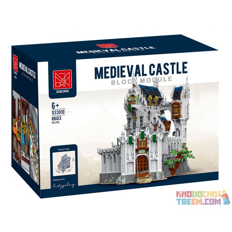 MorkModel 033010 Mork Model 033010 non  LÂU ĐÀI KHỔNG LỒ THỜI TRUNG CỔ bộ đồ chơi xếp lắp ráp ghép mô hình Medieval Castle Chiến Tranh Trung Cổ 8603 khối
