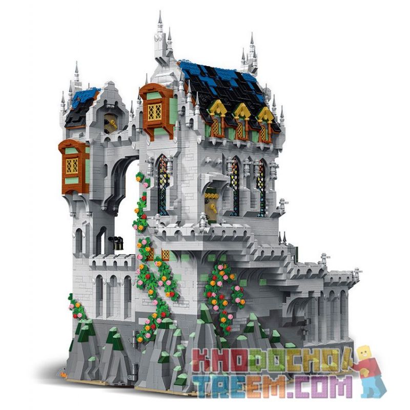 MorkModel 033010 Mork Model 033010 non  LÂU ĐÀI KHỔNG LỒ THỜI TRUNG CỔ bộ đồ chơi xếp lắp ráp ghép mô hình Medieval Castle Chiến Tranh Trung Cổ 8603 khối