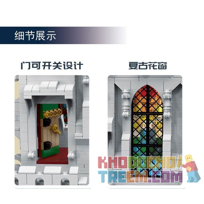 MorkModel 033010 Mork Model 033010 non  LÂU ĐÀI KHỔNG LỒ THỜI TRUNG CỔ bộ đồ chơi xếp lắp ráp ghép mô hình Medieval Castle Chiến Tranh Trung Cổ 8603 khối