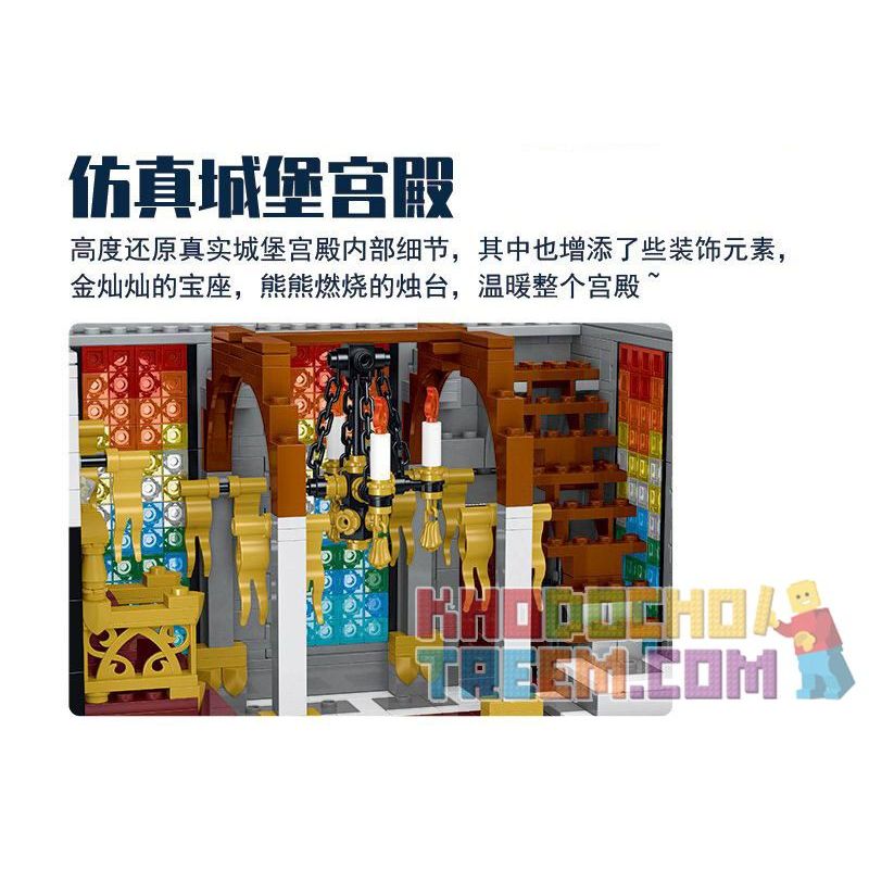 MorkModel 033010 Mork Model 033010 non  LÂU ĐÀI KHỔNG LỒ THỜI TRUNG CỔ bộ đồ chơi xếp lắp ráp ghép mô hình Medieval Castle Chiến Tranh Trung Cổ 8603 khối