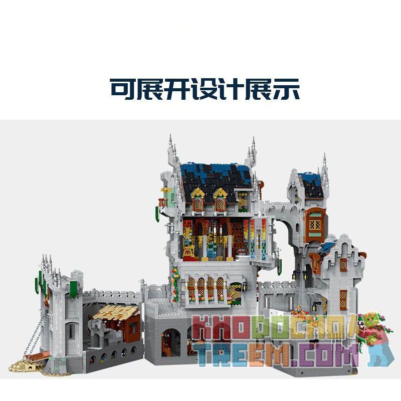 MorkModel 033010 Mork Model 033010 non  LÂU ĐÀI KHỔNG LỒ THỜI TRUNG CỔ bộ đồ chơi xếp lắp ráp ghép mô hình Medieval Castle Chiến Tranh Trung Cổ 8603 khối