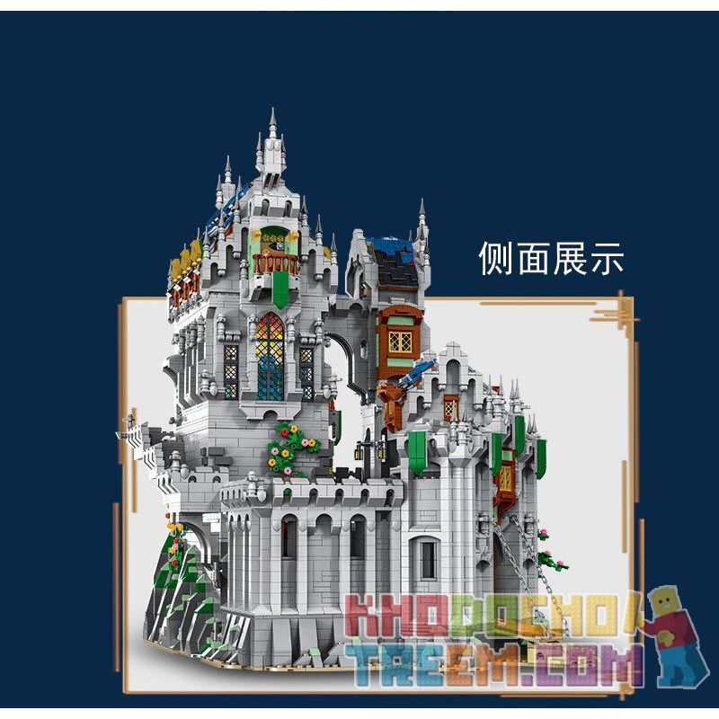 MorkModel 033010 Mork Model 033010 non  LÂU ĐÀI KHỔNG LỒ THỜI TRUNG CỔ bộ đồ chơi xếp lắp ráp ghép mô hình Medieval Castle Chiến Tranh Trung Cổ 8603 khối