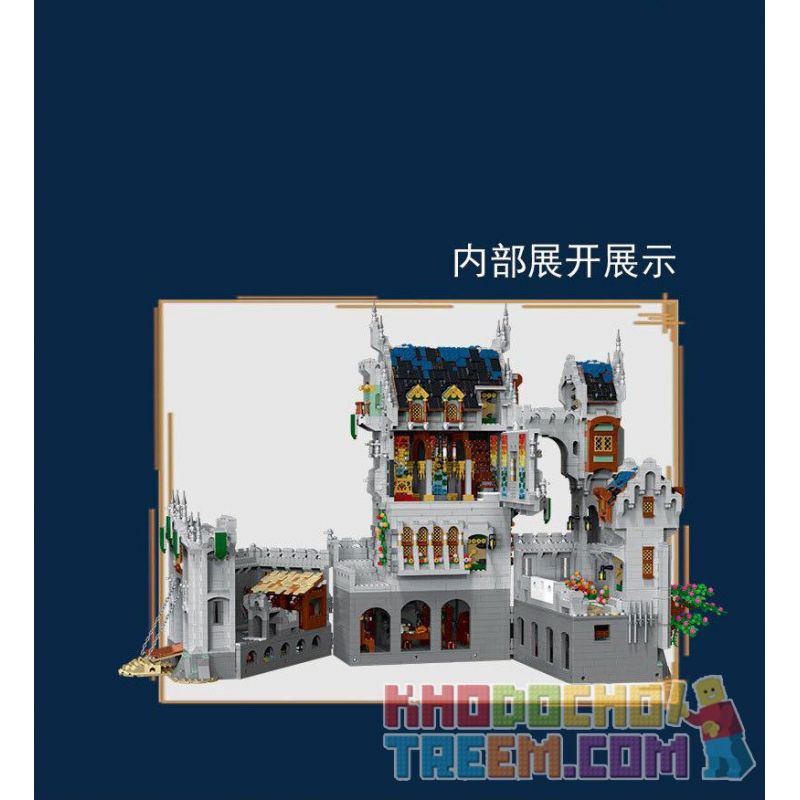 MorkModel 033010 Mork Model 033010 non  LÂU ĐÀI KHỔNG LỒ THỜI TRUNG CỔ bộ đồ chơi xếp lắp ráp ghép mô hình Medieval Castle Chiến Tranh Trung Cổ 8603 khối