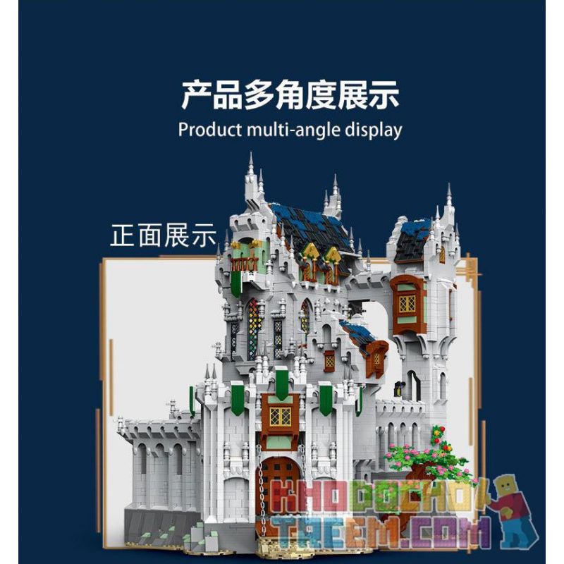 MorkModel 033010 Mork Model 033010 non  LÂU ĐÀI KHỔNG LỒ THỜI TRUNG CỔ bộ đồ chơi xếp lắp ráp ghép mô hình Medieval Castle Chiến Tranh Trung Cổ 8603 khối