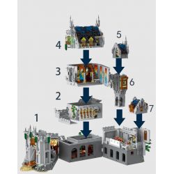 MorkModel 033010 Mork Model 033010 non  LÂU ĐÀI KHỔNG LỒ THỜI TRUNG CỔ bộ đồ chơi xếp lắp ráp ghép mô hình Medieval Castle Chiến Tranh Trung Cổ 8603 khối