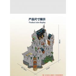 MorkModel 033010 Mork Model 033010 non  LÂU ĐÀI KHỔNG LỒ THỜI TRUNG CỔ bộ đồ chơi xếp lắp ráp ghép mô hình Medieval Castle Chiến Tranh Trung Cổ 8603 khối