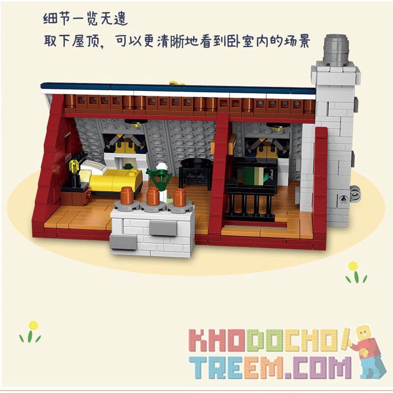 MorkModel 031055 Mork Model 031055 non  RƯỢU VANG bộ đồ chơi xếp lắp ráp ghép mô hình Creator AUTUMN WINERY Sáng Tạo 3775 khối