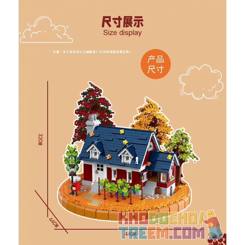 MorkModel 031055 Mork Model 031055 non  RƯỢU VANG bộ đồ chơi xếp lắp ráp ghép mô hình Creator AUTUMN WINERY Sáng Tạo 3775 khối