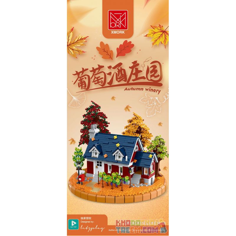 MorkModel 031055 Mork Model 031055 non  RƯỢU VANG bộ đồ chơi xếp lắp ráp ghép mô hình Creator AUTUMN WINERY Sáng Tạo 3775 khối