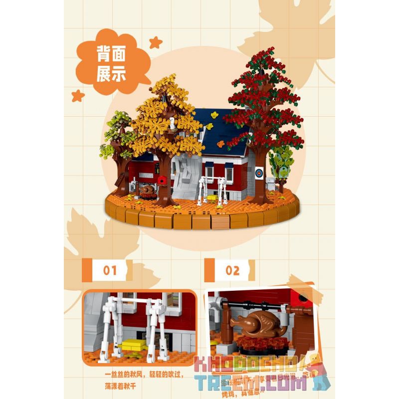 MorkModel 031055 Mork Model 031055 non  RƯỢU VANG bộ đồ chơi xếp lắp ráp ghép mô hình Creator AUTUMN WINERY Sáng Tạo 3775 khối