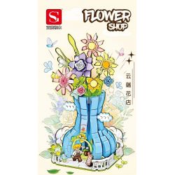 DOUBLE HEIGHT 20803 non  CỬA HÀNG HOA MÂY bộ đồ chơi xếp lắp ráp ghép mô hình FLOWER SHOP 681 khối