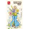 DOUBLE HEIGHT 20803 non  CỬA HÀNG HOA MÂY bộ đồ chơi xếp lắp ráp ghép mô hình FLOWER SHOP 681 khối