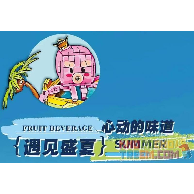 DOUBLE HEIGHT 20802 non  QUÁN NƯỚC GIẢI KHÁT BẠCH TUỘC bộ đồ chơi xếp lắp ráp ghép mô hình SQUIDWARD COLD DRINKS 687 khối