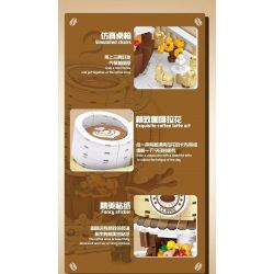DOUBLE HEIGHT 20801 non  TIỆM CÀ PHÊ bộ đồ chơi xếp lắp ráp ghép mô hình COFFEE HOUSE 654 khối