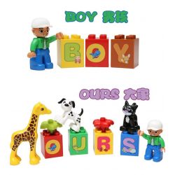 NOT Lego Duplo DUPLO 6051 Play With Letters Set, HYSTOYS HONGYUANSHENG AOLEDUOTOYS  HG-1460 1460 HG1460 Xếp hình Học tập với bảng chữ cái 62 khối