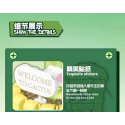 DOUBLE HEIGHT 20800 non  CỬA HÀNG NƯỚC NGỌT XƯƠNG RỒNG bộ đồ chơi xếp lắp ráp ghép mô hình CACTUS SODA SHOP 657 khối