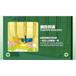 DOUBLE HEIGHT 20800 non  CỬA HÀNG NƯỚC NGỌT XƯƠNG RỒNG bộ đồ chơi xếp lắp ráp ghép mô hình CACTUS SODA SHOP 657 khối