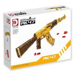 DK 2005 non  AK47 VÀNG bộ đồ chơi xếp lắp ráp ghép mô hình Military Army SHOOTING ELITE AK47 Quân Sự Bộ Đội 1548 khối