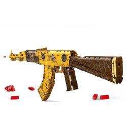 DK 2005 non  AK47 VÀNG bộ đồ chơi xếp lắp ráp ghép mô hình Military Army SHOOTING ELITE AK47 Quân Sự Bộ Đội 1548 khối