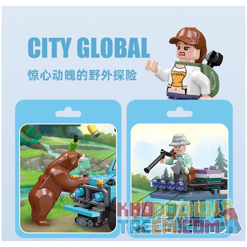 JIESTAR 59215 non  NGOÀI TRỜI BUỔI HÒA NHẠC bộ đồ chơi xếp lắp ráp ghép mô hình City Thành Phố 379 khối