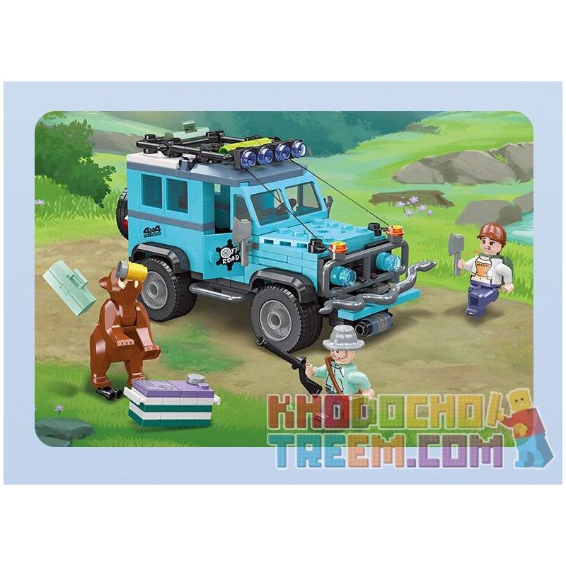 JIESTAR 59215 non  NGOÀI TRỜI BUỔI HÒA NHẠC bộ đồ chơi xếp lắp ráp ghép mô hình City Thành Phố 379 khối