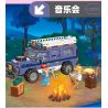 JIESTAR 59215 non  NGOÀI TRỜI BUỔI HÒA NHẠC bộ đồ chơi xếp lắp ráp ghép mô hình City Thành Phố 379 khối