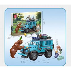 JIESTAR 59215 non  NGOÀI TRỜI BUỔI HÒA NHẠC bộ đồ chơi xếp lắp ráp ghép mô hình City Thành Phố 379 khối