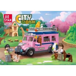 JIESTAR 59214 non  NGOÀI TRỜI ĐI CHƠI bộ đồ chơi xếp lắp ráp ghép mô hình City Thành Phố 353 khối