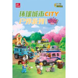 JIESTAR 59214 non  NGOÀI TRỜI ĐI CHƠI bộ đồ chơi xếp lắp ráp ghép mô hình City Thành Phố 353 khối