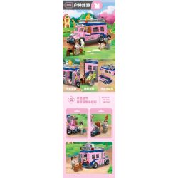 JIESTAR 59214 non  NGOÀI TRỜI ĐI CHƠI bộ đồ chơi xếp lắp ráp ghép mô hình City Thành Phố 353 khối