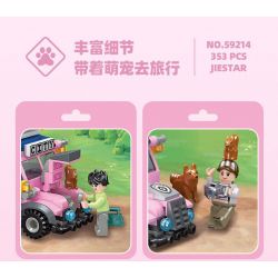 JIESTAR 59214 non  NGOÀI TRỜI ĐI CHƠI bộ đồ chơi xếp lắp ráp ghép mô hình City Thành Phố 353 khối